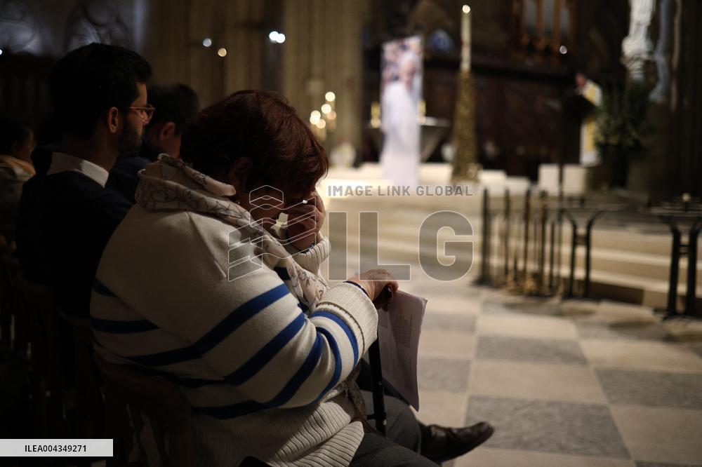 Prayer Vigil for Pope Francis - Paris