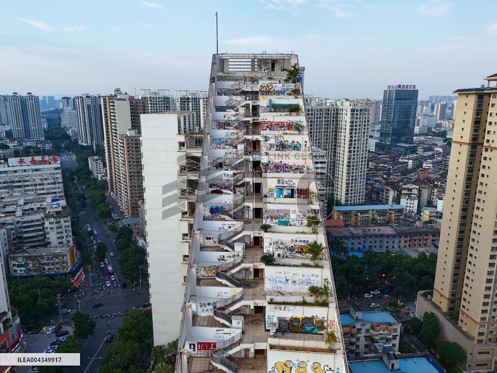 Graffiti Staircase Building in Nanning