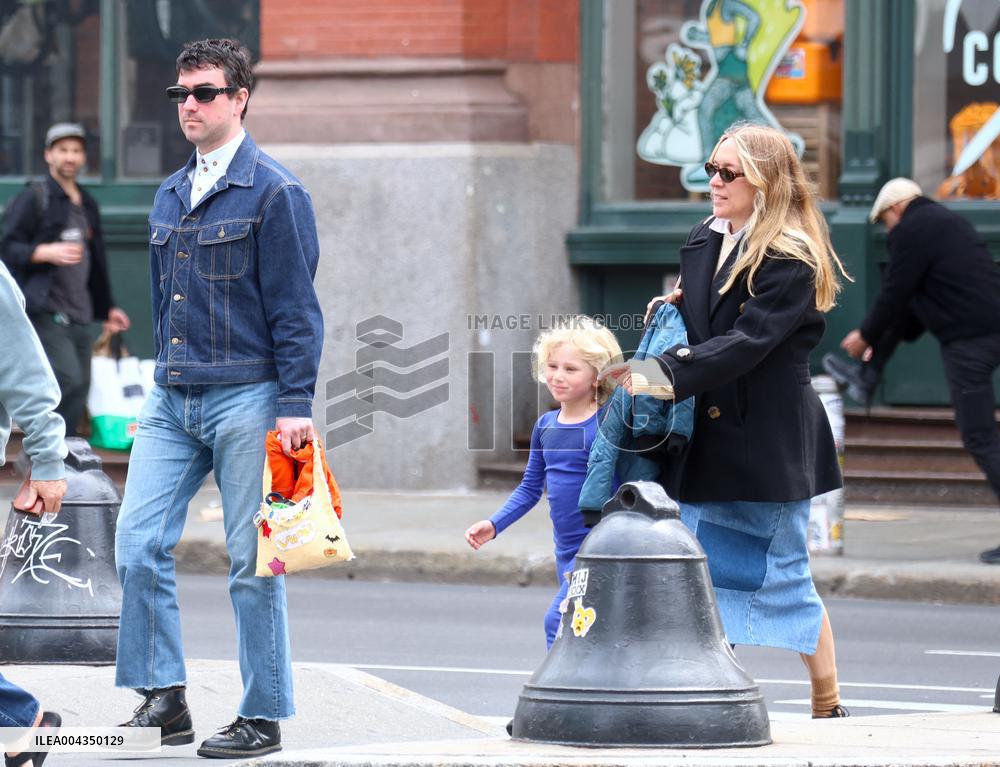 Chloe Sevigny with Her Family in New York