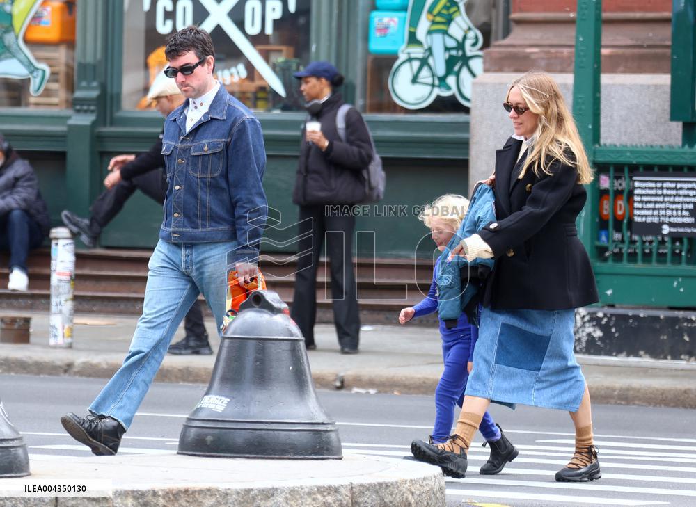 Chloe Sevigny with Her Family in New York