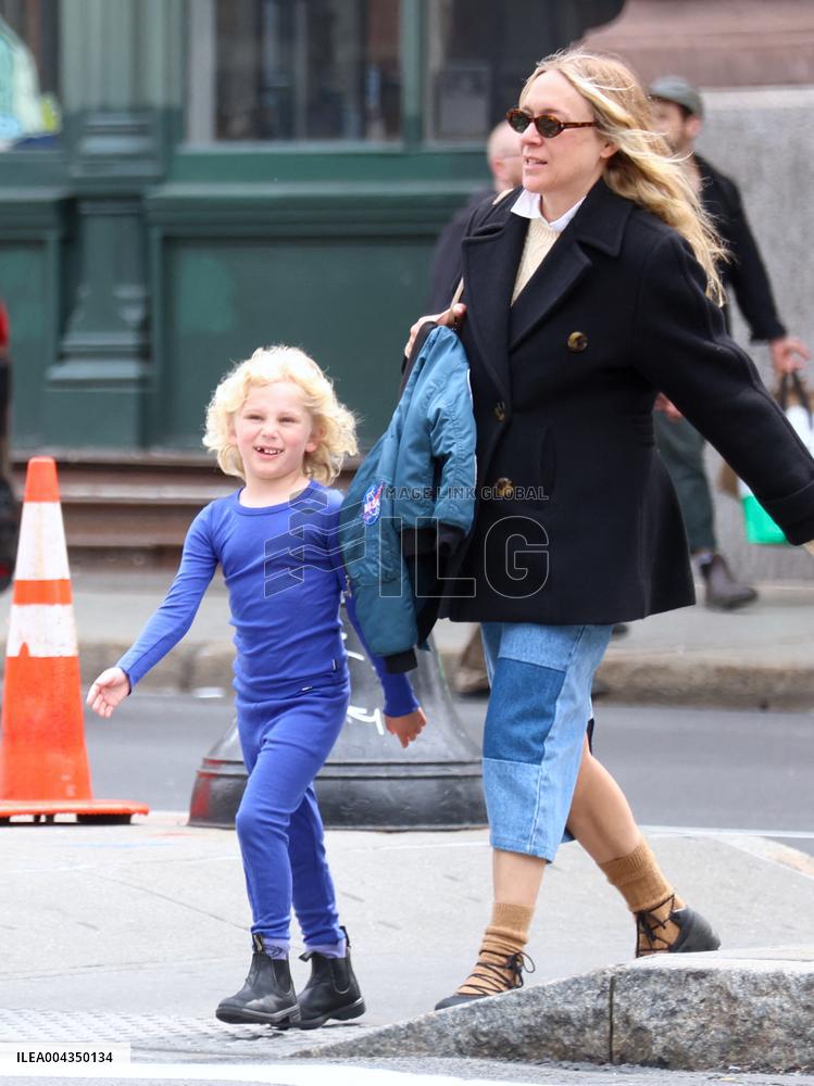 Chloe Sevigny with Her Family in New York