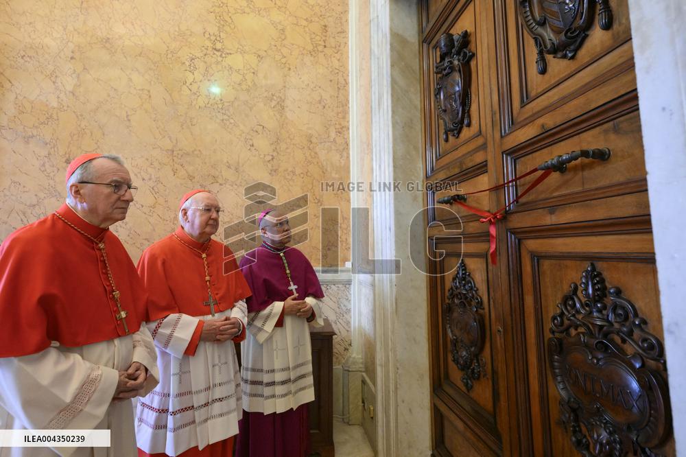 The Sealing Of The Papal Apartments - Vatican