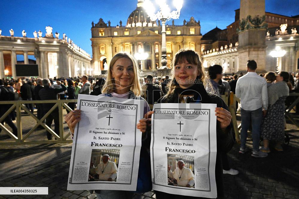 Osservatore Romano Confirms Death of Pope Francis - Vatican