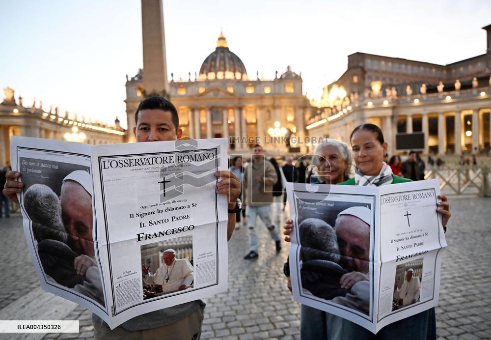 Osservatore Romano Confirms Death of Pope Francis - Vatican