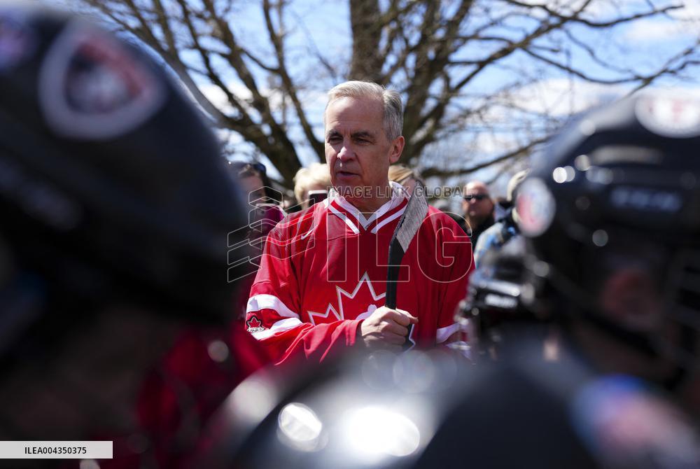 BBQ Leader Mark Carney Campaigns in Upper Onslow - Canada