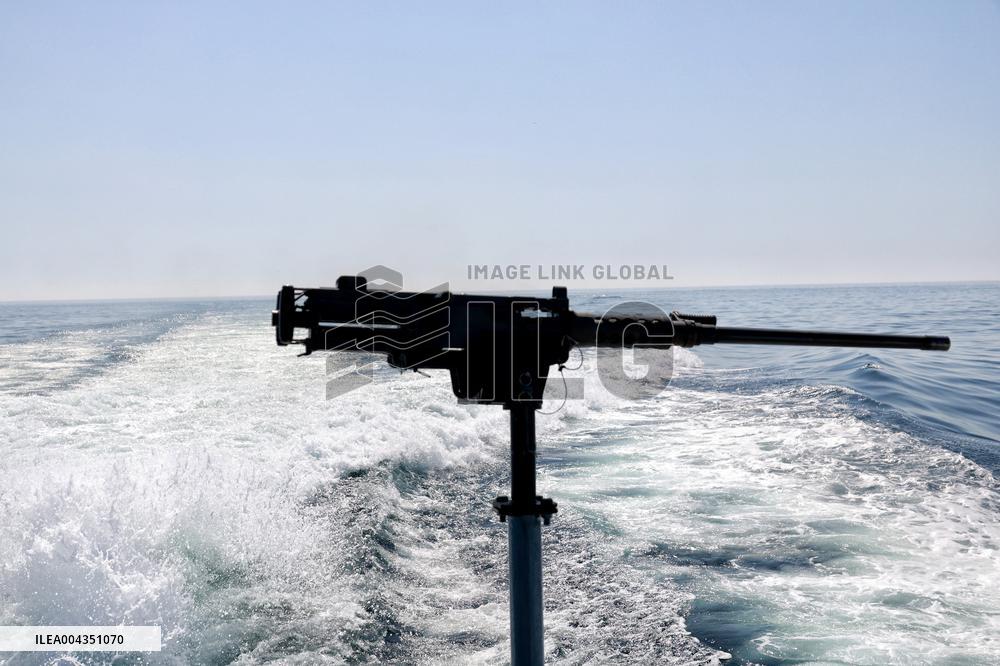 Ukrainian Navy on patrol in Black Sea off Odesa coast