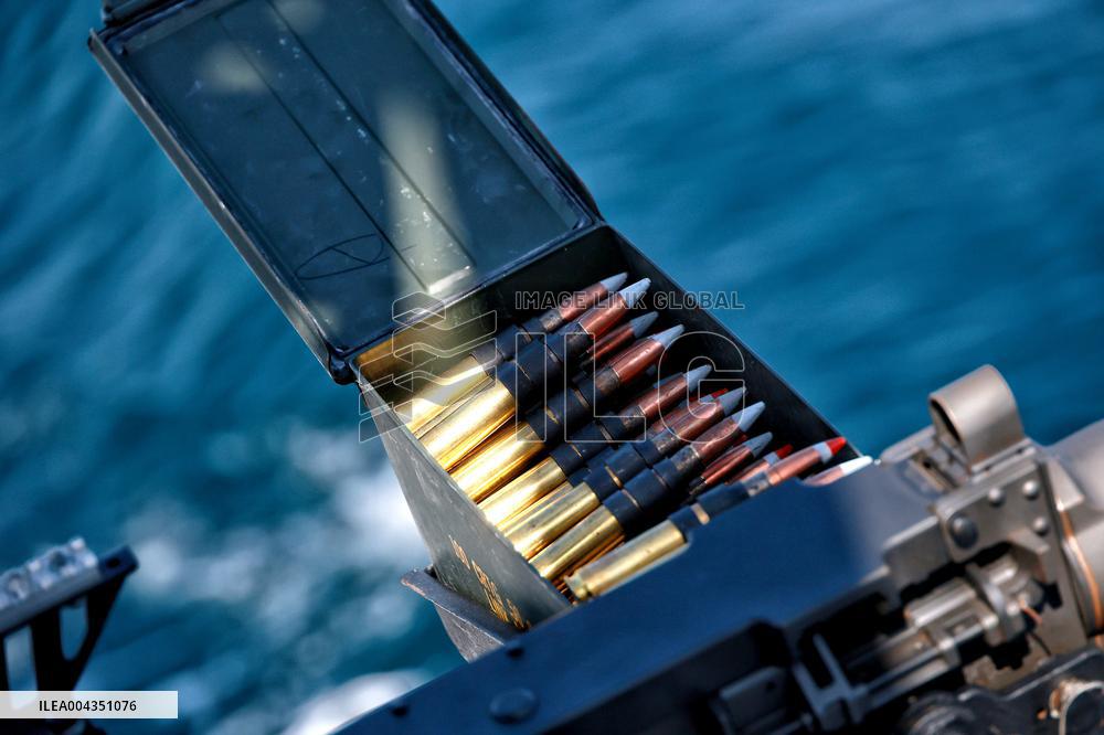 Ukrainian Navy on patrol in Black Sea off Odesa coast