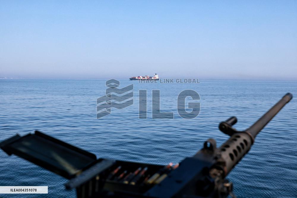 Ukrainian Navy on patrol in Black Sea off Odesa coast