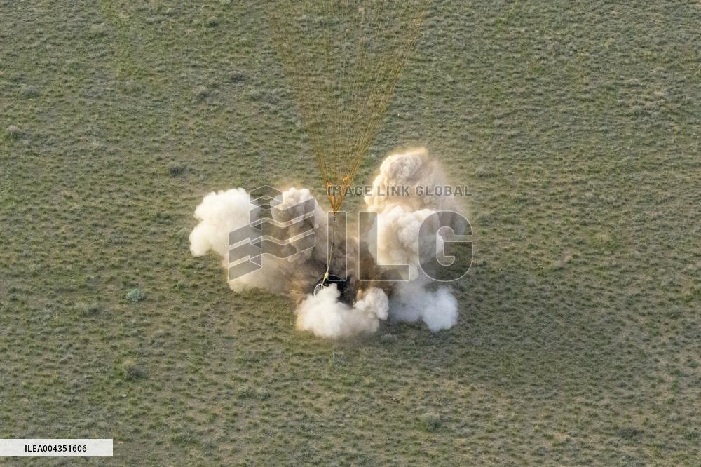 Expedition 72 Soyuz Landing in Kazakhstan