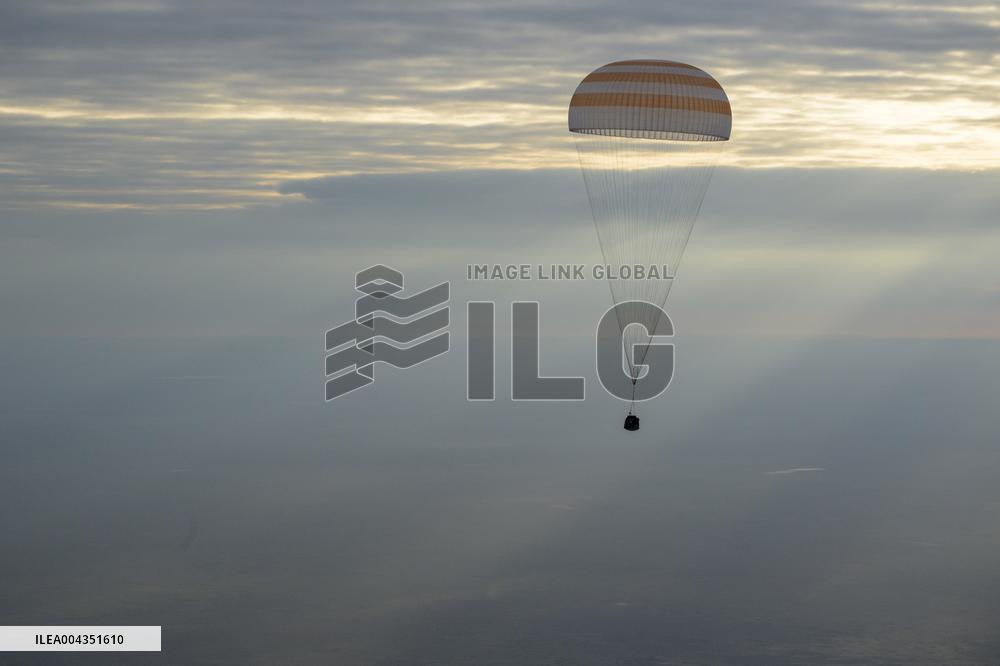 Expedition 72 Soyuz Landing in Kazakhstan