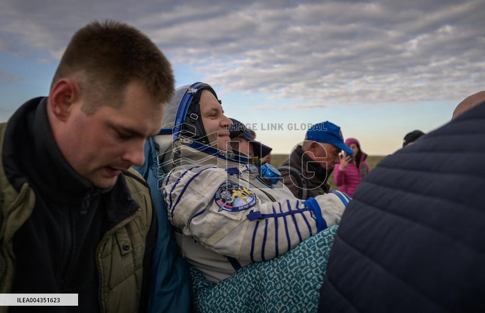 Expedition 72 Soyuz Landing in Kazakhstan