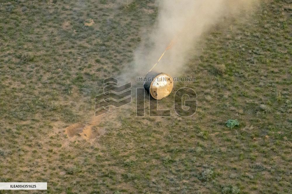 Expedition 72 Soyuz Landing in Kazakhstan