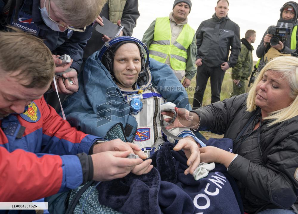 Expedition 72 Soyuz Landing in Kazakhstan
