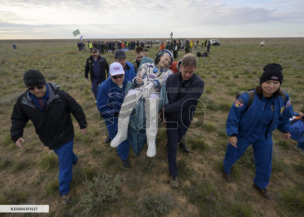 Expedition 72 Soyuz Landing in Kazakhstan