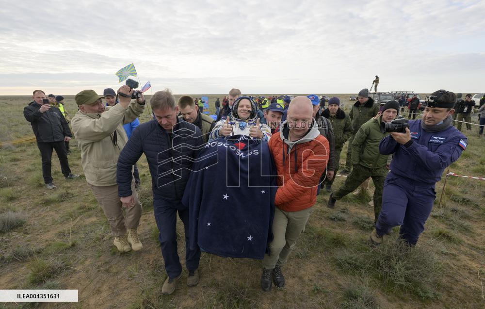 Expedition 72 Soyuz Landing in Kazakhstan