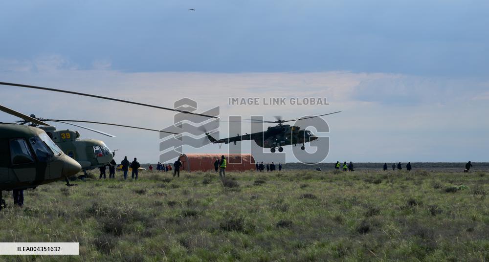 Expedition 72 Soyuz Landing in Kazakhstan