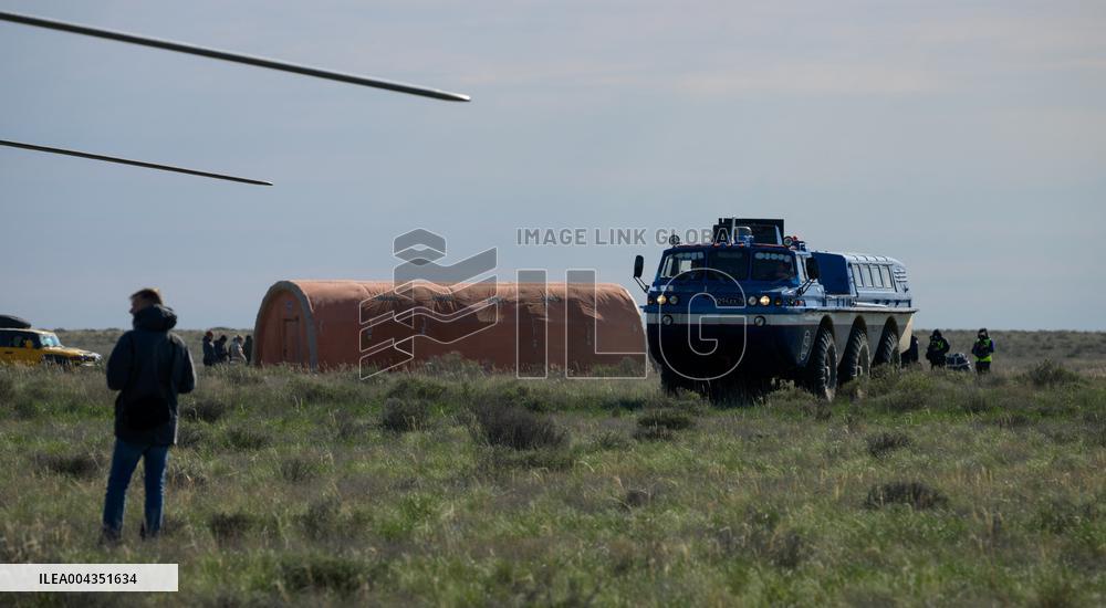 Expedition 72 Soyuz Landing in Kazakhstan