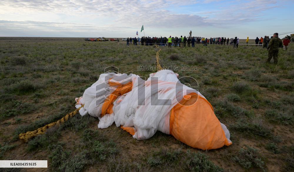 Expedition 72 Soyuz Landing in Kazakhstan