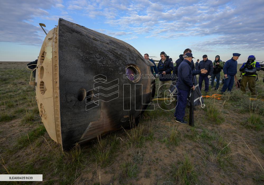 Expedition 72 Soyuz Landing in Kazakhstan