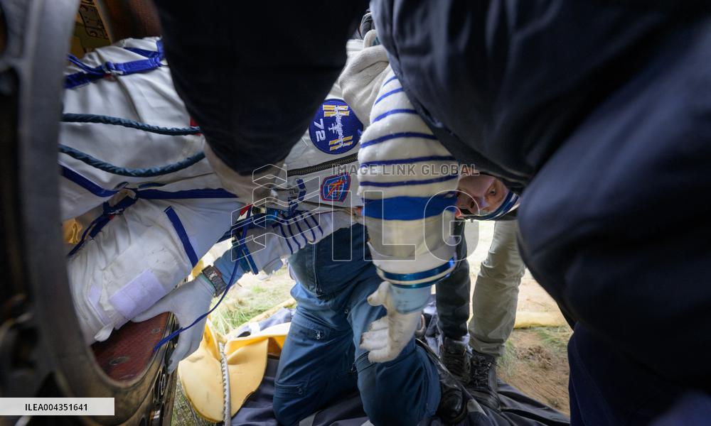 Expedition 72 Soyuz Landing in Kazakhstan