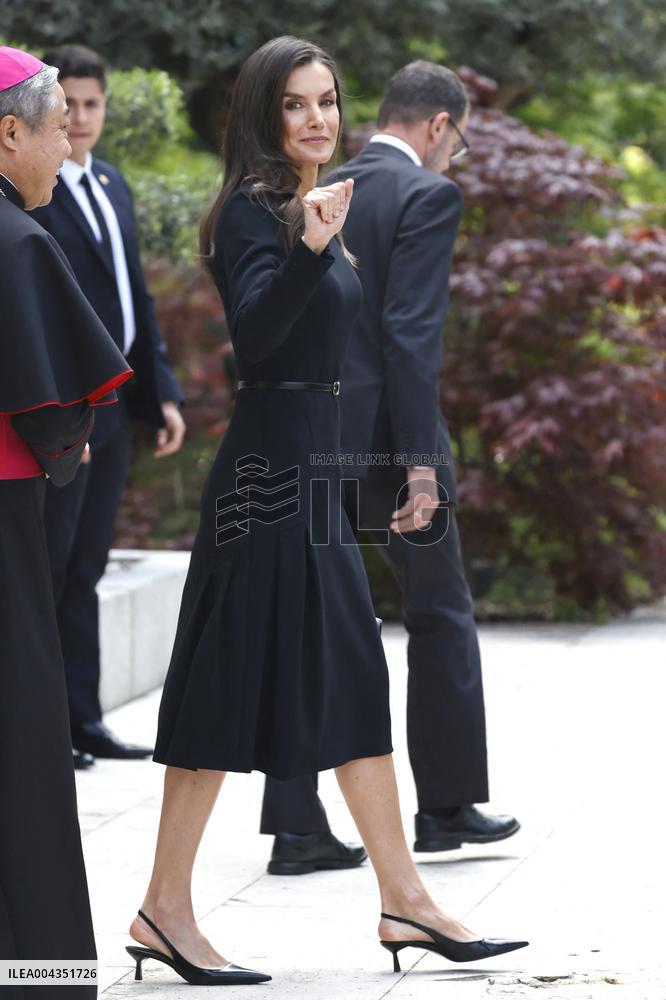 Spanish Royal Pay Tribute to Pope Francis - Madrid