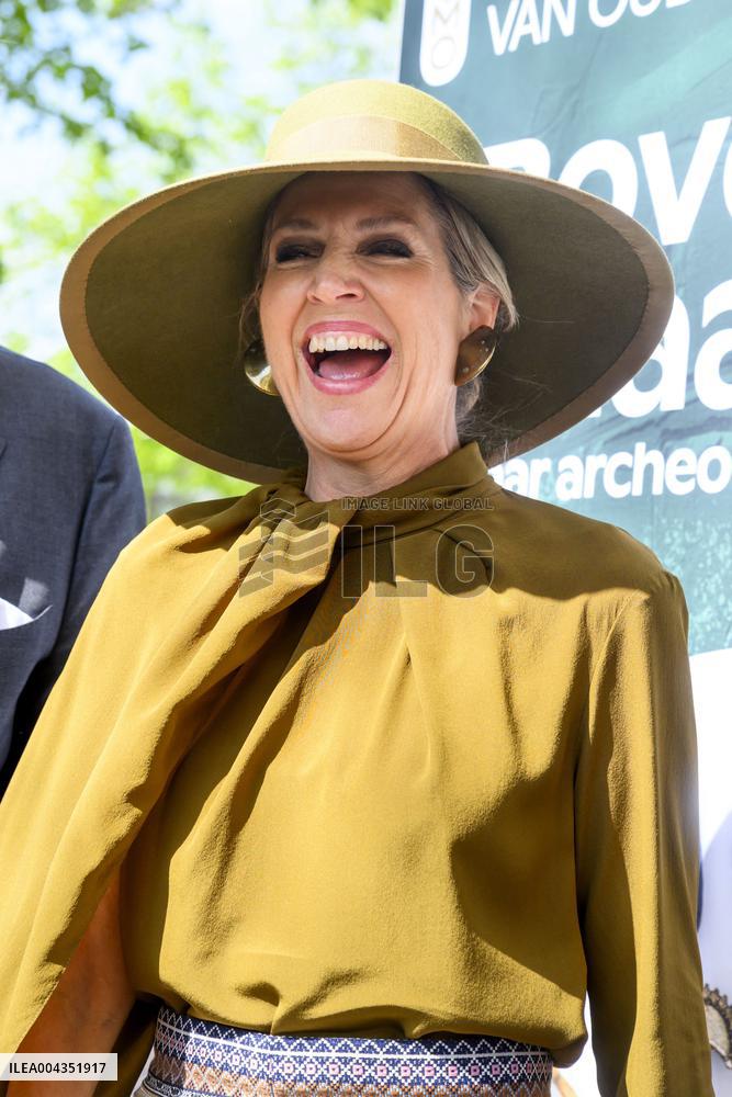 Queen Maxima at Exhibition on 25 Years of Archaeology - Leiden