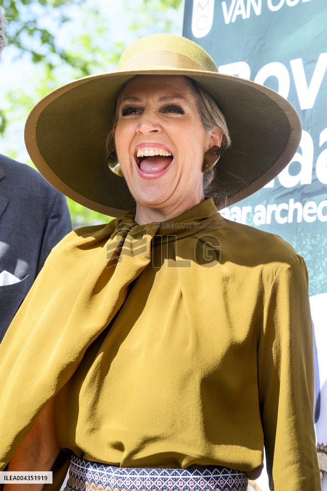 Queen Maxima at Exhibition on 25 Years of Archaeology - Leiden