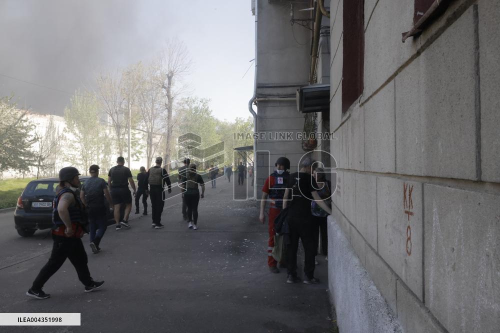 Massive attack by Shahed on Kharkiv