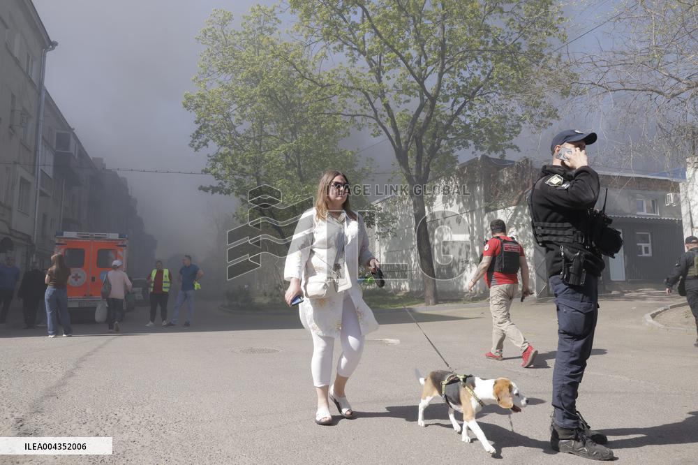 Massive attack by Shahed on Kharkiv