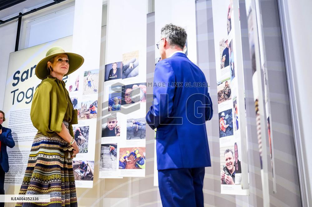 Queen Maxima at Exhibition on 25 Years of Archaeology - Leiden