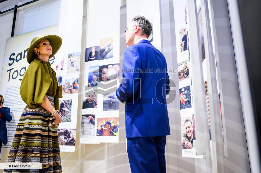Queen Maxima at Exhibition on 25 Years of Archaeology - Leiden