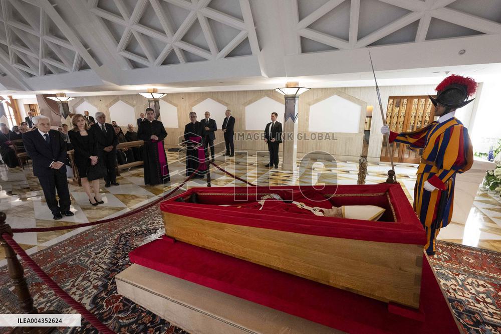 President Sergio Mattarella Pays Respects To Late Pope Francis - Vatican