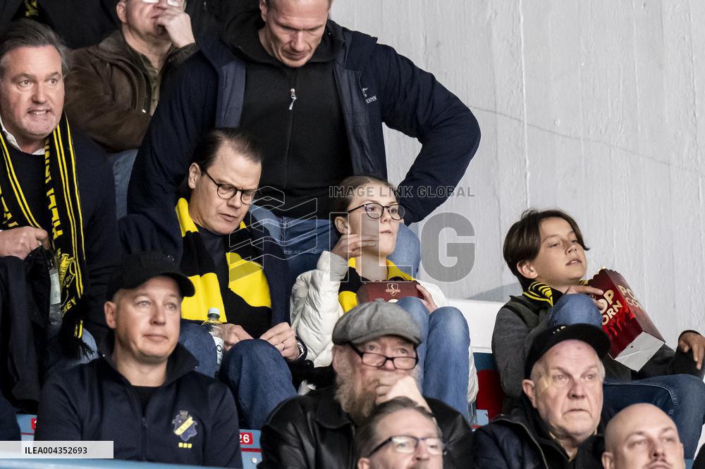 ROYALS AT HOCKEY MATCH