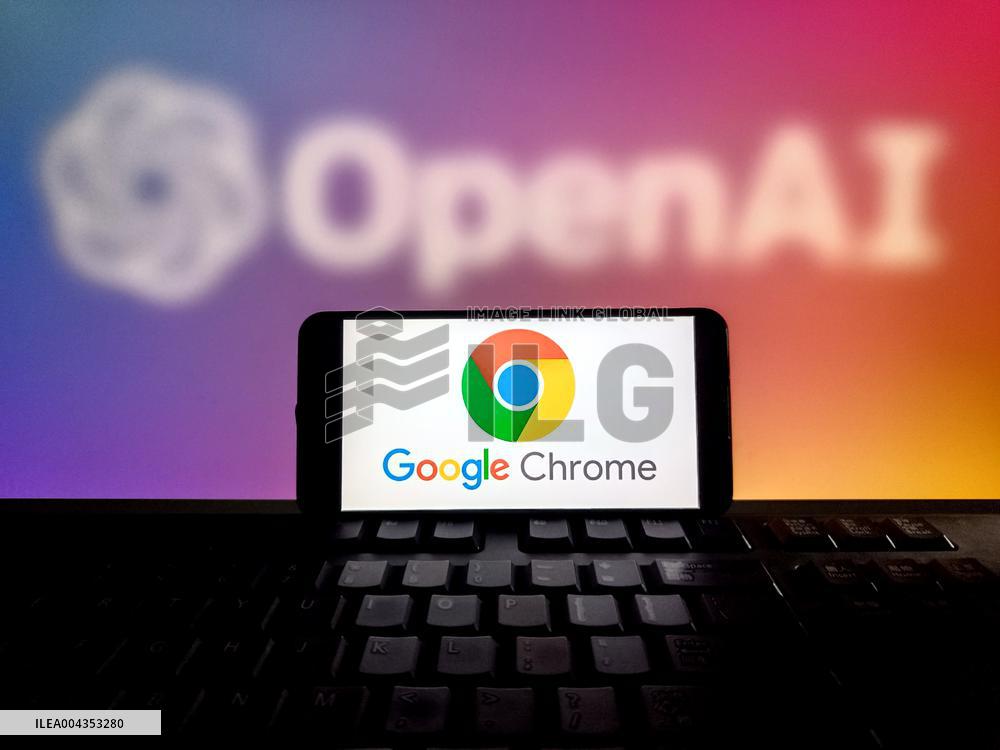 Illustration Google Chrome OpenAI