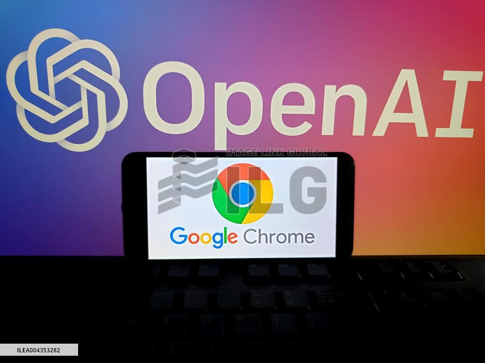 Illustration Google Chrome OpenAI