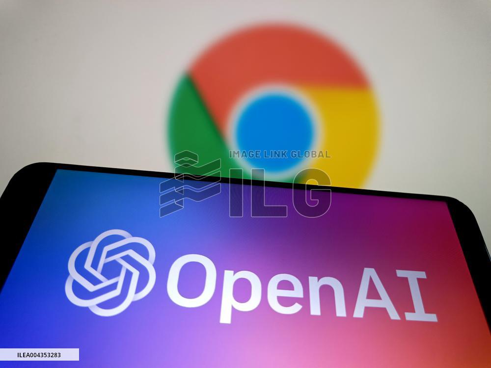 Illustration Google Chrome OpenAI