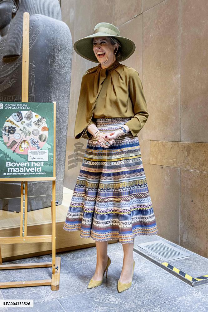 Queen Maxima at Exhibition on 25 Years of Archaeology - Leiden