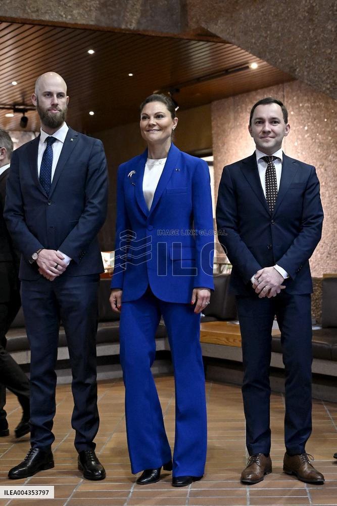 Ruotsin kruununprinsessa Victoria vierailee Suomessa vielä tänään