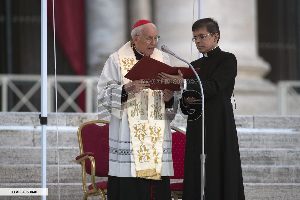 Faithful Attend a Rosary Prayer - Vatican