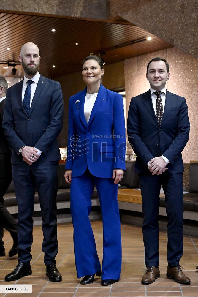 Ruotsin kruununprinsessa Victoria vierailee Suomessa vielä tänään