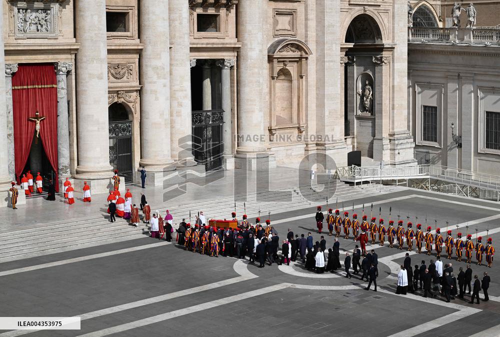 Transfer of The Coffin of Pope Francis - Vatican