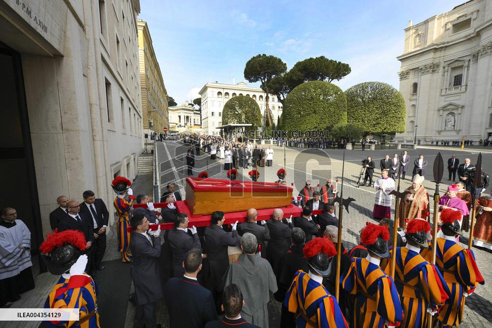Transfer of The Coffin of Pope Francis - Vatican