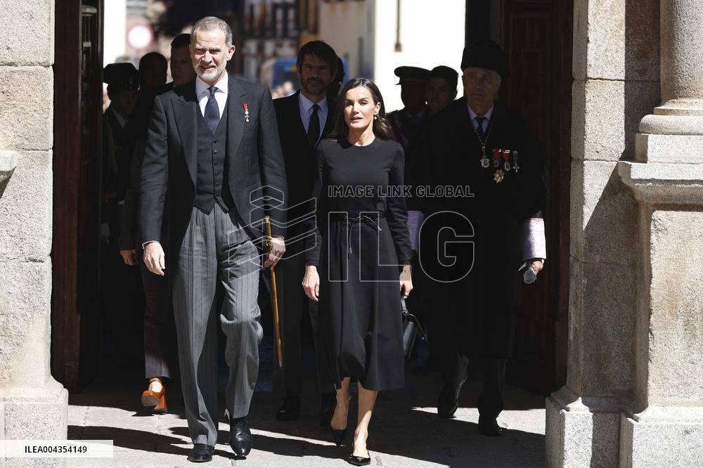 King and Queen of Spain Present Cervantes Award - Spain
