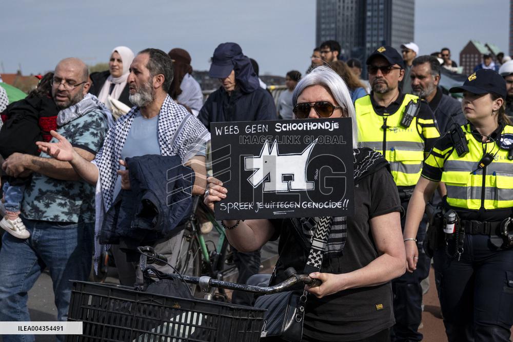 March for Palestine in Rotterdam