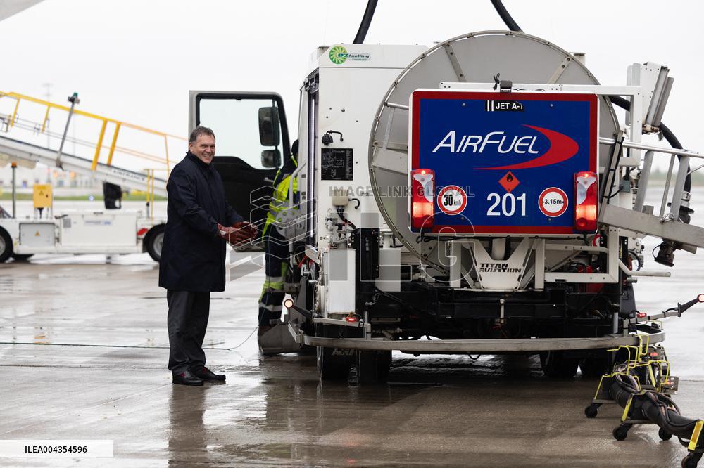 Visit to Charles de Gaulle Airport about the decarbonisation of the aviation sector - Roissy-en-France