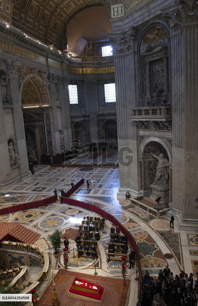 Body of Pope Francis on Display in St Peter s Basilica - Vatican