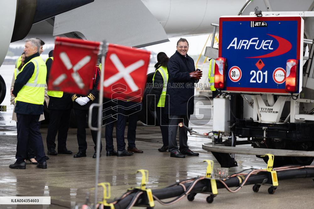 Visit to Charles de Gaulle Airport about the decarbonisation of the aviation sector - Roissy-en-France