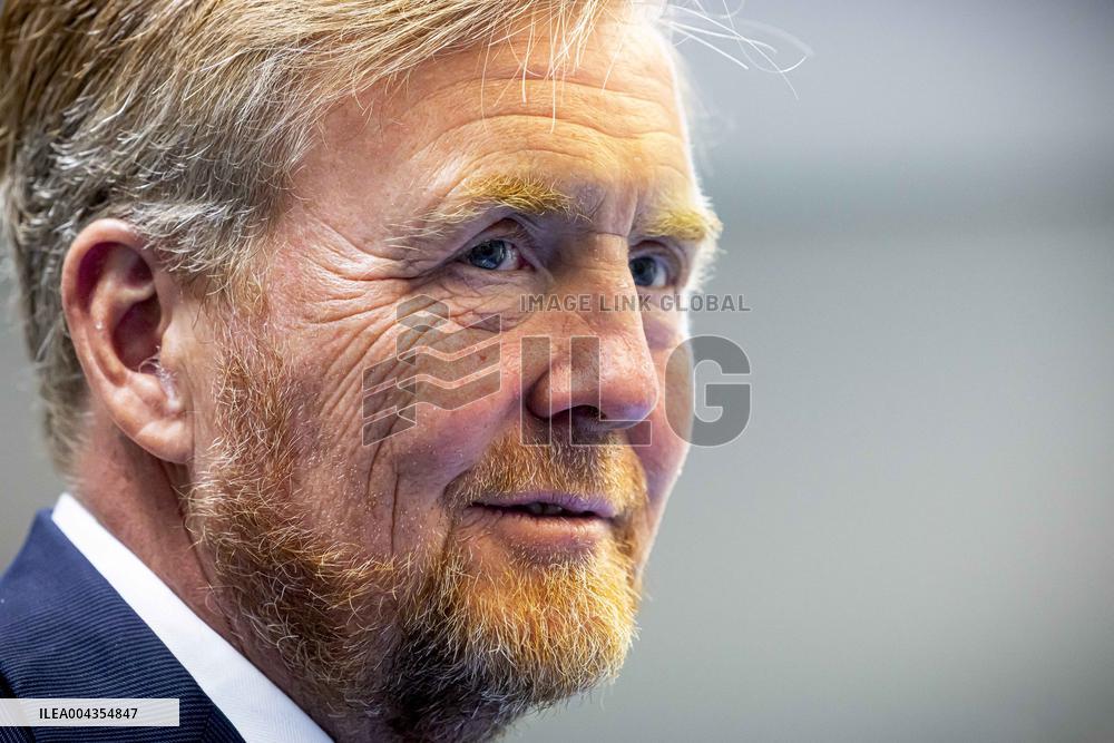 King Willem Alexander visits Beverwijk Burns Center - Netherlands