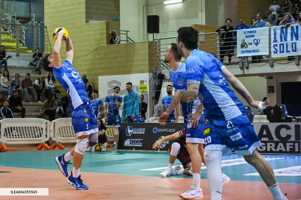VOLLEY - Superlega Serie A - Playoff 5° Posto - Cisterna Volley vs Sonepar Padova 2-2.. (31-29, 22-25, 25-21, 24-26 ..)
