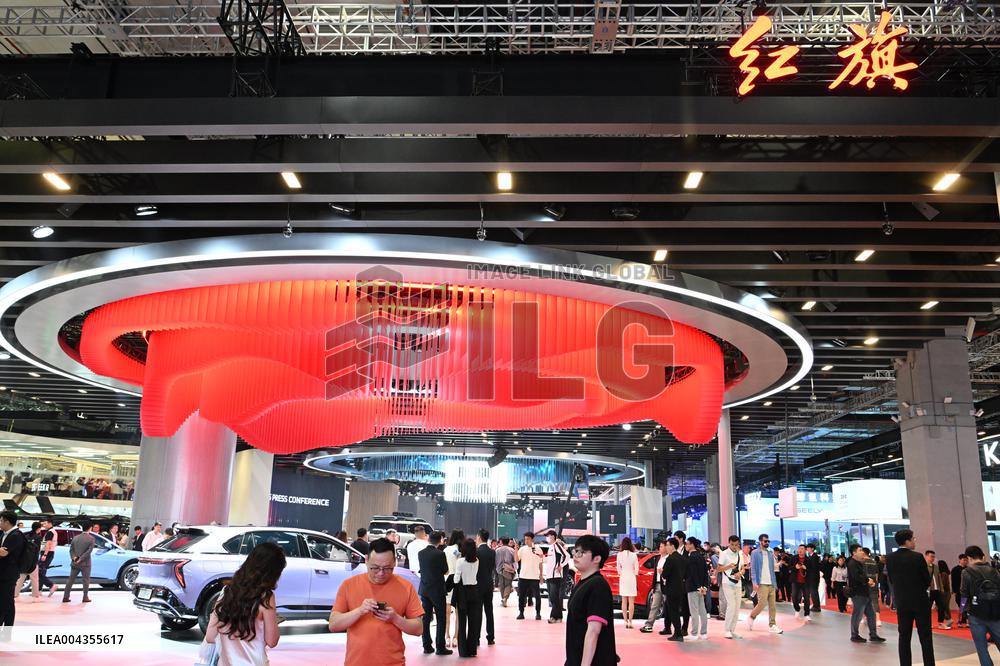 Hongqi Booth at 2025 Auto Show in Shanghai